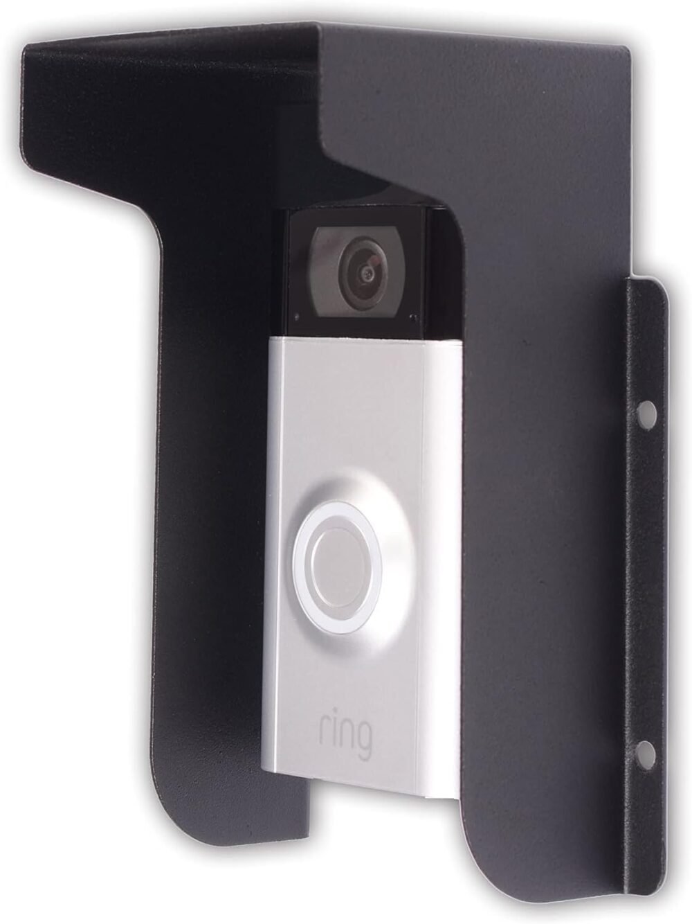 Doorbell Rain Cover Ring Doorbell Anti-Glare Cover, Steel Doorbell Weather-Blocking Cover Glare Sun Shade Protection for Most Video Doorbells - Image 2
