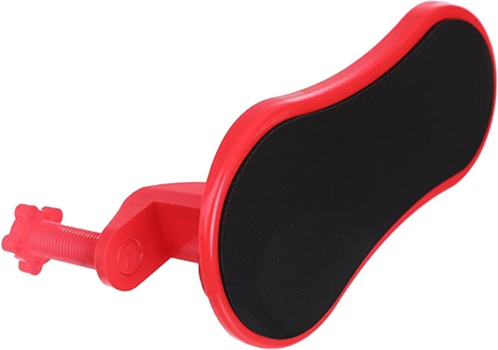 Ergonomic Arm Rest for Desk, Ideal for Office and Home Workstations, Comfortable Elbow Rest for Computer Desk (Red) - Image 2