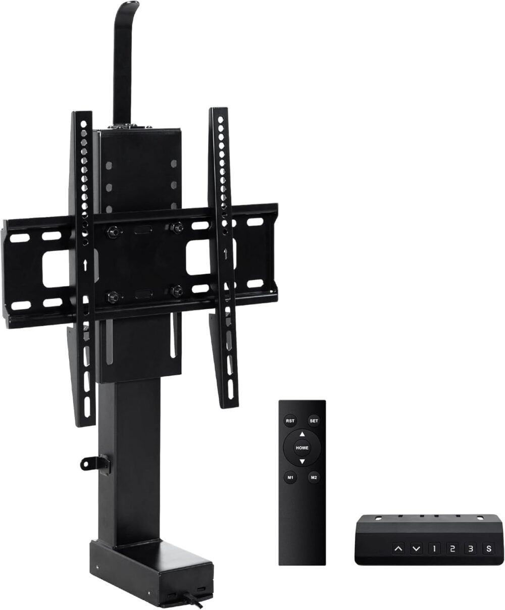 Fromann Motorized TV Lift Mount for 32-55 Inch with Remote Control Stroke Length 29.9 Inches Height Adjustable 24.4-54.3 Inch,Load Capacity 132Lbs - Image 2