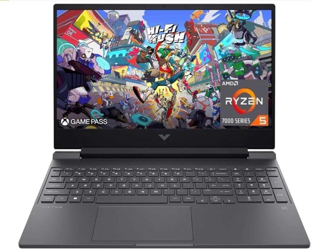 HP Victus 15.6" 144Hz FHD Gaming Laptop,AMD Ryzen 5 7535HS,32GB DDR5 RAM,1TB SSD,AMD Radeon RX 6550M,Beats RTX 2050,Backlit Keyboard,Windows11 Pro, Mica Silver - Image 2