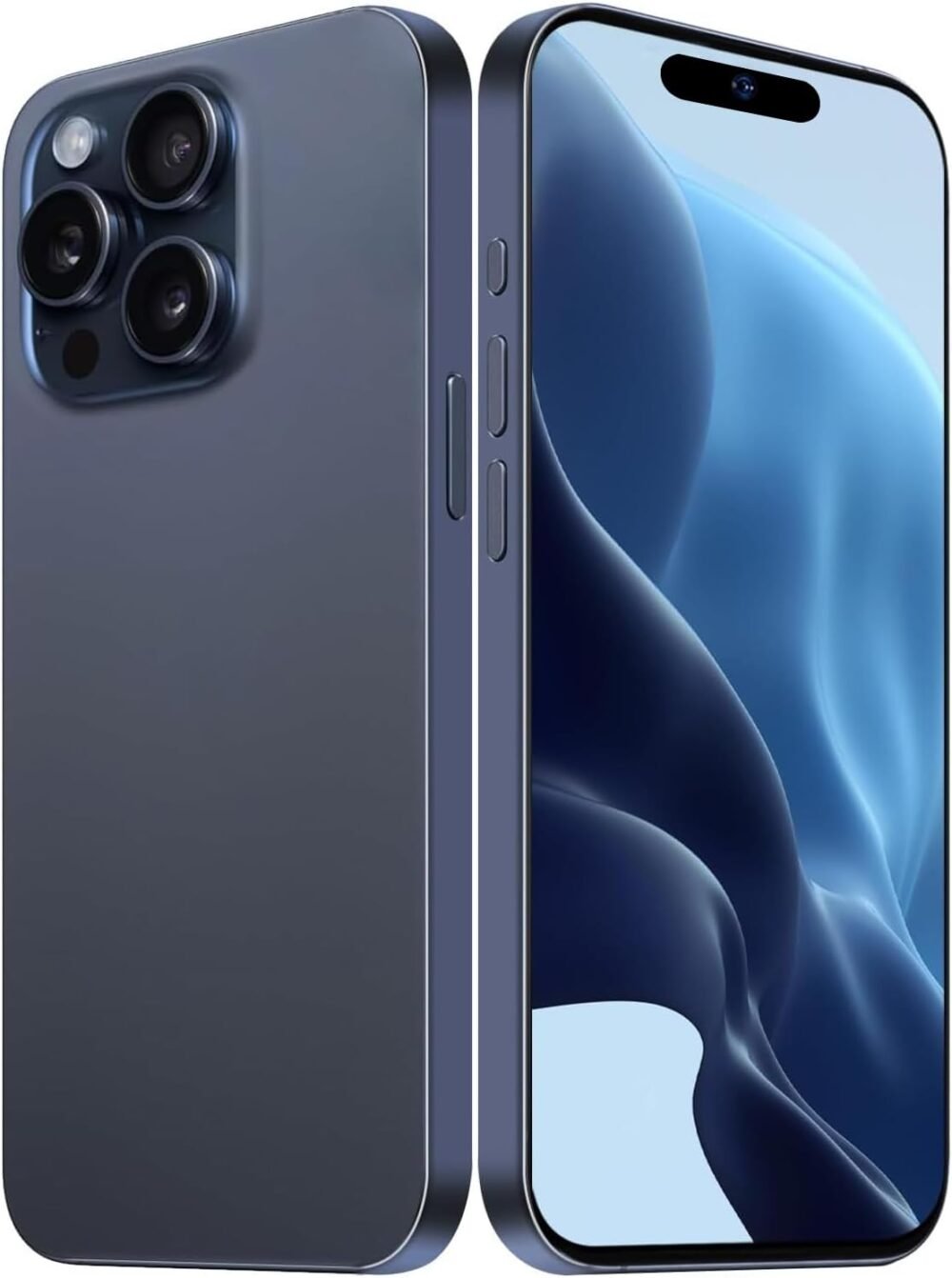 I16 Max Unlock Phones, 2GB+32GB Expandable 256GB, 6.7Inch HD Touch Screen, Tempered Glass Finish, 5600mAh Android 11 Smartphone, Dual SIM, Face Unlock,Blue - Image 2