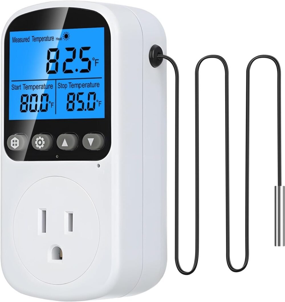 INKBIRDPLUS Plug in Temperature Controller Outlet, Smart Heating Cooling Control with 4 Timing Modes, Backlit LCD, Calibration, Ideal for Reptile, Incubation, Aquarium, Refrigerator, Home Brewing - Image 2