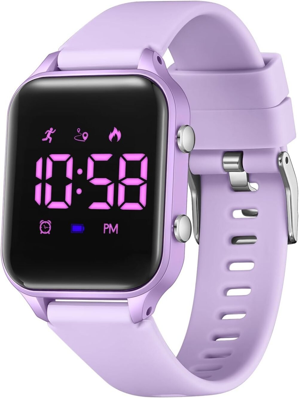Kids Digital Watches for Boys Girls, Sports Watch with Fitness Tracker, Pedometer, Alarm Clocks, Stopwatch, No App Needed Waterproof Kids Watch, Gift for Teens Student Girls Boys Ages 5-14 - Image 2