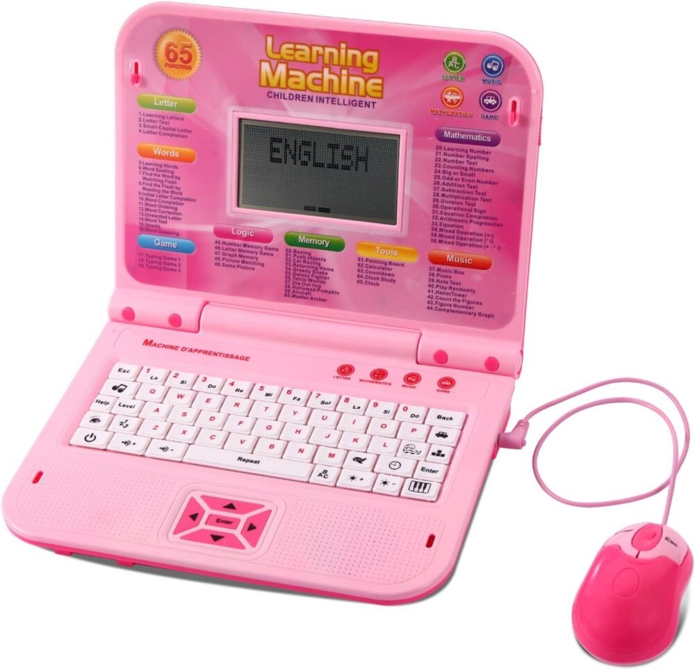 LESHITIAN Kids Laptop, 65 Learning Modes, Educational Learning Computers for Kids Ages 3+ - Image 2