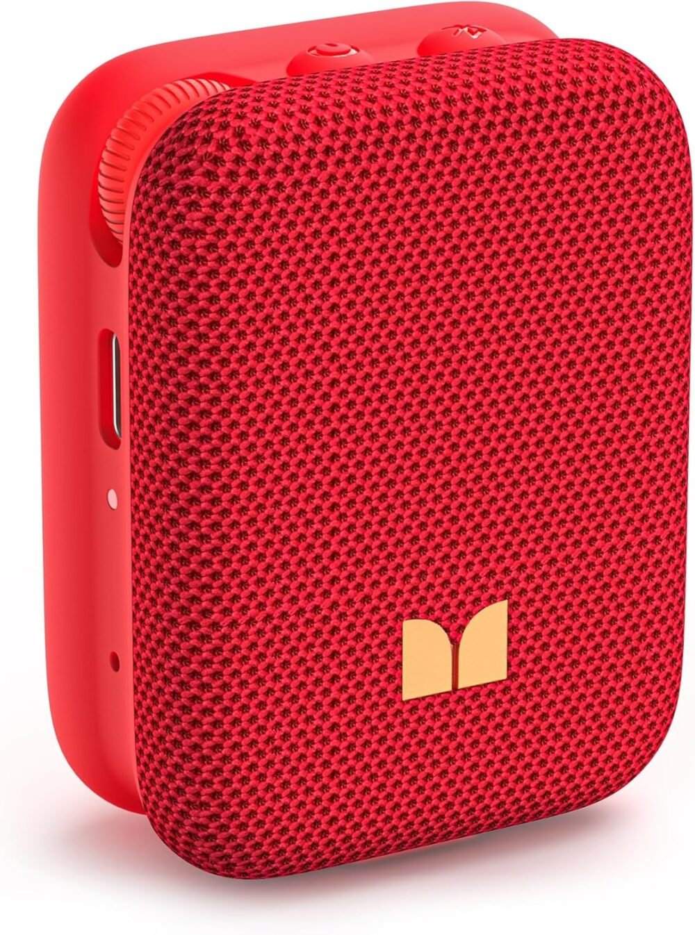 Monster Atomic Atom Wearable Bluetooth Speaker with Mics for Hands-Free Calls, IPX5 Waterproof, Compact and Portable Speaker for Workout, Cycling, Red - Image 2
