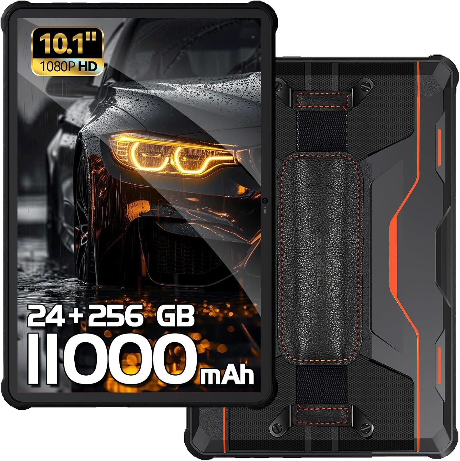 OUKITEL RT9 Rugged Tablet 10 inch Tablet Android - 24GB RAM 256GB ROM 1TB Expandable Storage, 11000mAh,16MP+16MP Camera, 4G Dual SIM Phablet Compatible with T-Mobile Tablet Computer Waterproof - Image 2