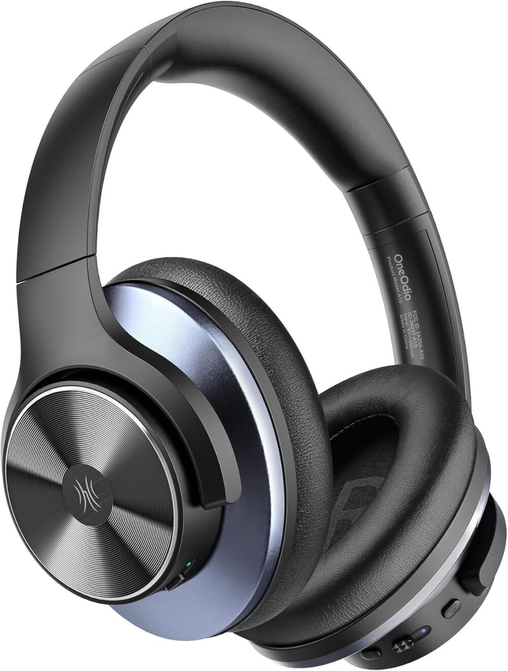 OneOdio A10 Hybrid Active Noise Cancelling Headphones, Wireless Over Ear Bluetooth Headphones, Hi-Res Audio Sound, 50H Long Playtime, Deep Bass, Wireless & Wired 2-in-1, Ideal for Travel Gym Workout - Image 2