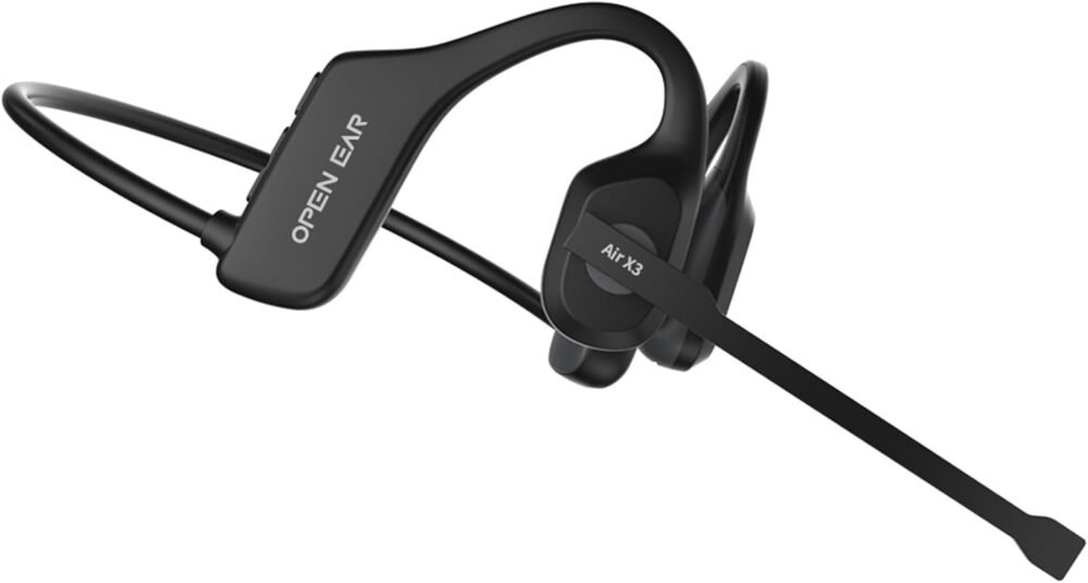 Open Ear Headphones with Microphone, Bluetooth 5.2 Waterproof Sweatproof Wireless Headset with Noise Cancelling Mic, Open Ear Duet for Meeting Sport Jogging Running Driving Cycling Hiking - Image 2