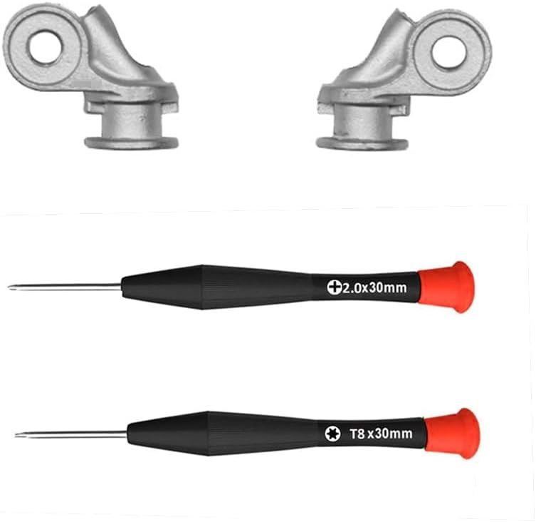 QC35 Hinge as Same as The OEM QuietComfort 35 Metal Hinge Swivel Replacement Parts Accessories Repair Kit Compatible with Bose QuietComfort 35 I/QuietComfort 35 II/QC45/QC25 Headphones (Silver) - Image 2