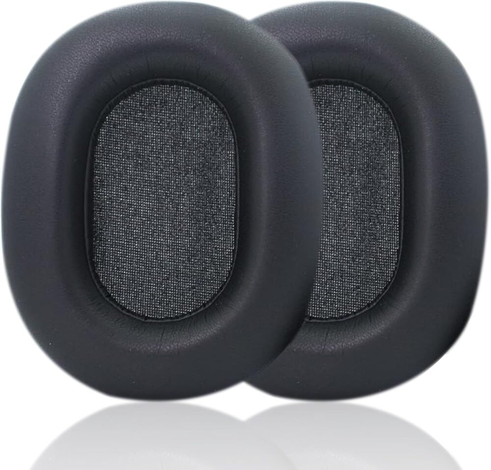 Replacement Ear Pads Compatible with Sony WH-1000XM5 Headphones, Akkiv Replacement Ear Pads Made of Protein Leather and Memory Foam (Black) - Image 2