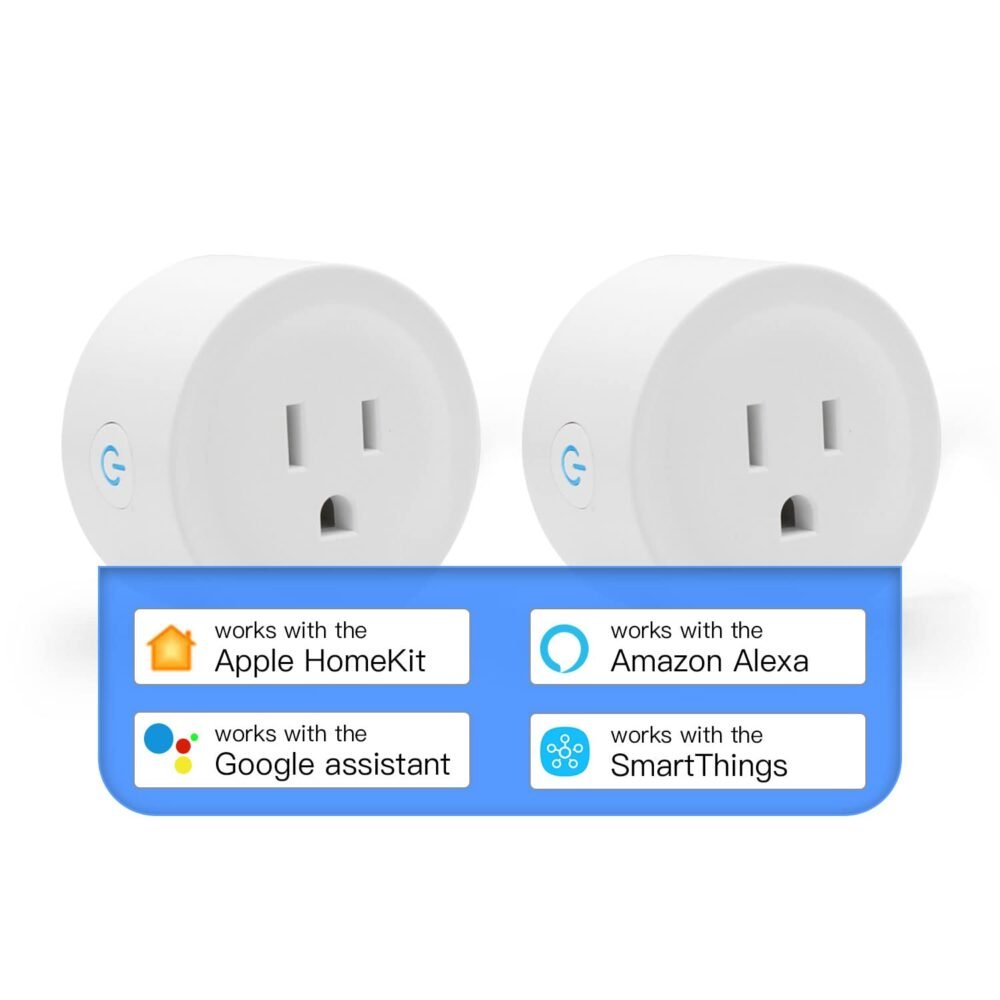 Smart Plug Mini HomeKit, Smart WiFi Outlet Socket Support Apple HomeKit, Amazon Alexa and Google Assistant Voice Control 2 Count (Pack of 1) doit-ah1 0 - Image 2