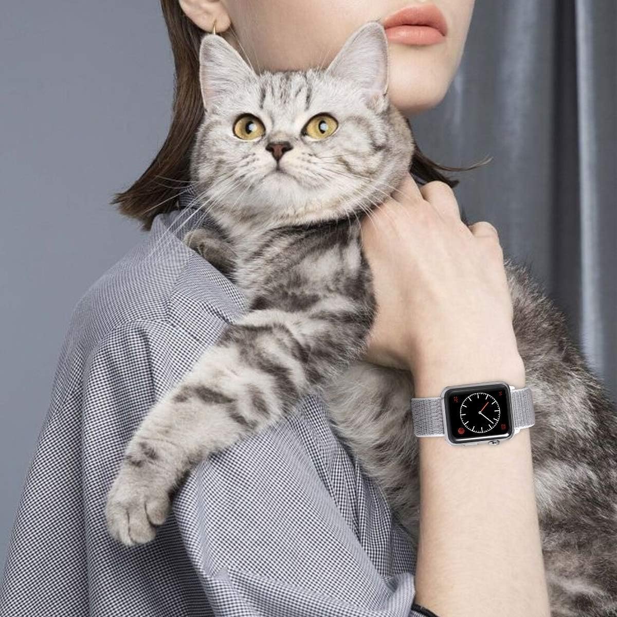 Sport Loop Band Compatible with Apple Watch Band 49mm 46mm 45mm 44mm 42mm 41mm 40mm 38mm Nylon Women Men Stretchy Elastic Braided Replacement Wristband for iWatch Ultra Series 10 9 8 7 6 5 SE 4 3 2 1 - Image 2