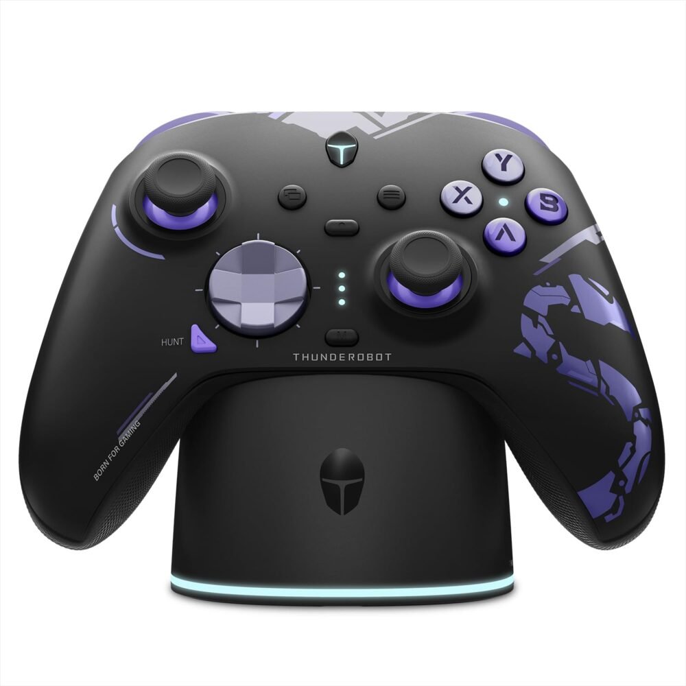 Thunderobot G80 1000HZ Wireless Gaming Controller for NS/PC/iOS/Android with Charging Dock,Hall-effect Adjustable Joystick,Dual-Mode Force-Switch Triggers,Optical Micro Switches,RGB Backlight - Image 2