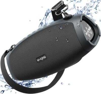 W-KING Portable Loud Speakers Bluetooth Wireless, 120W Max IPX6 Waterproof Outdoor Big Large Bluetooth Speaker Party Boombox 2 Subwoofer, Triple Passive Radiators-70W Deep Bass/42H/Power Bank/TF/AUX - Image 2