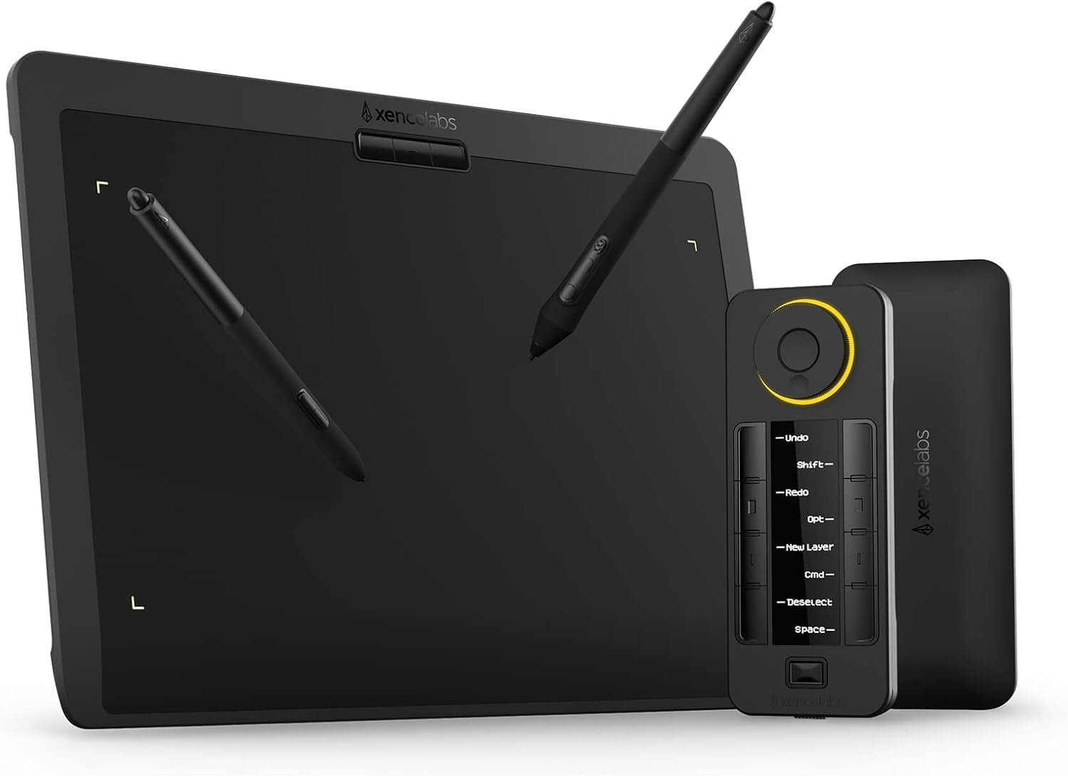 XENCELABS Drawing Tablet Bundle, Computer Graphic Tablets with 40 Customizable Quick Keys, 12" 8mm Ultrathin Pen Tablet with 2 Battery-Free Stylus, 8192 Levels Pressure for Win/Mac/Linux, Black - Image 2