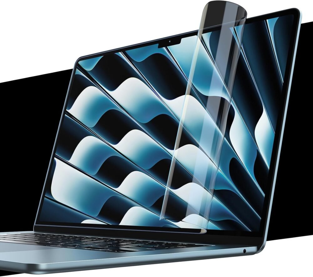 for MacBook Air 13.6 inch Screen Protector M4 M3 M2 2025-2022 [Notchless Full-Coverage] [4K Ultra HD, Like Bare Screen] Laptop Screen Protector for MacBook Air 13" A3240 A3113 A2681 - Image 2