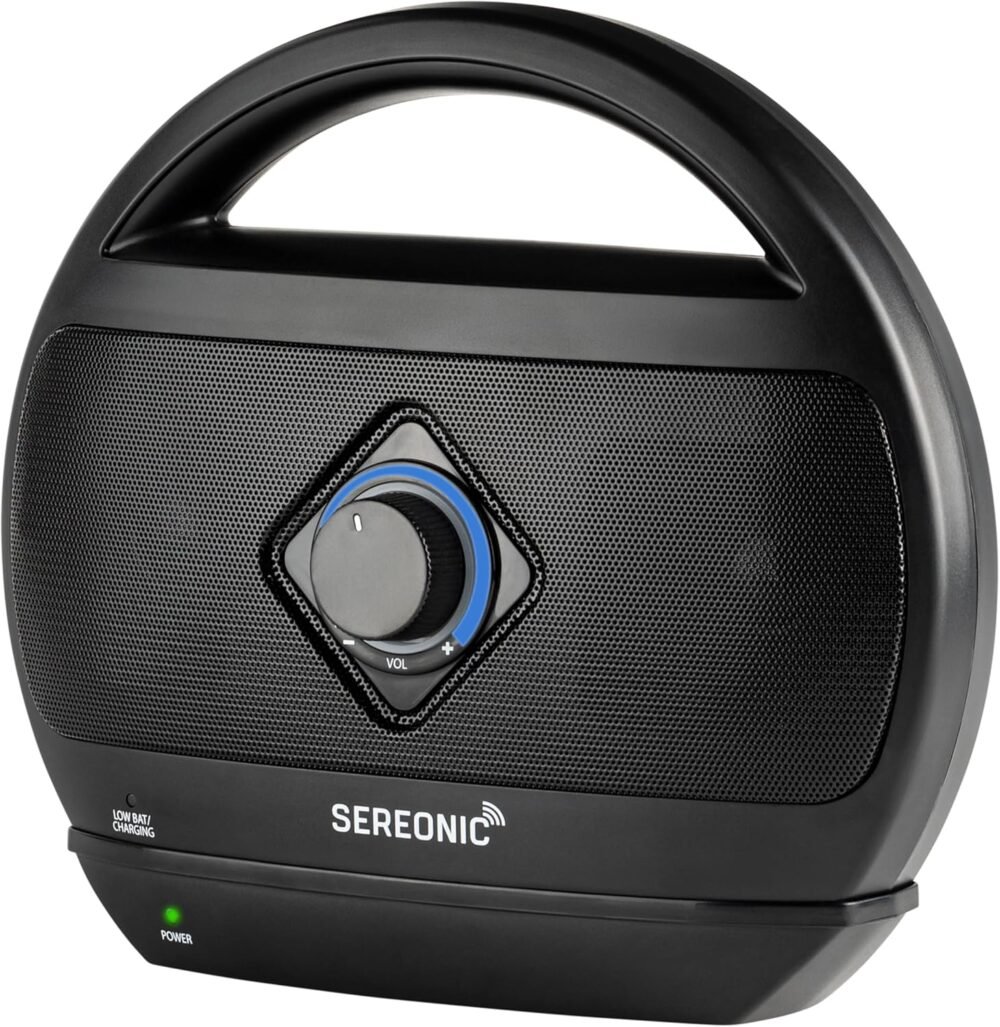 Portable Wireless TV Speakers - Ideal for TV Watching Without The Blaring Volume - Wireless Speakers Designed for Hard of Hearing, Elderly, and Seniors - Image 3
