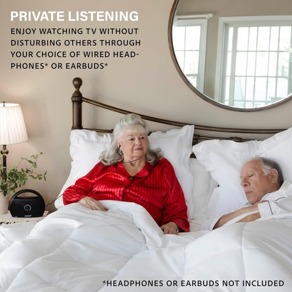 Portable Wireless TV Speakers - Ideal for TV Watching Without The Blaring Volume - Wireless Speakers Designed for Hard of Hearing, Elderly, and Seniors - Image 8