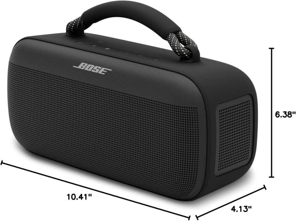 Bose SoundLink Max Portable Speaker, Large IP67 Waterproof Bluetooth Speaker, Up to 20 Hours of Playtime, USB-C, Built-in 3.5mm AUX Input, Black - Image 11