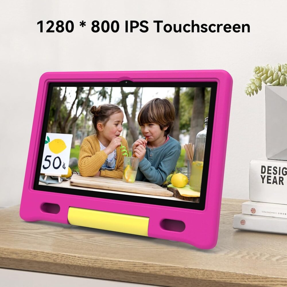 2025 Kids Tablet, 10.1" Children's Tablet with Case, Pre-Installed Educational Apps and Parental Control, 2+32GB Storage (512GB Expand), Quad-Core, 5G WiFi, for Ages 4-12, Eye Protection Mode - Image 6