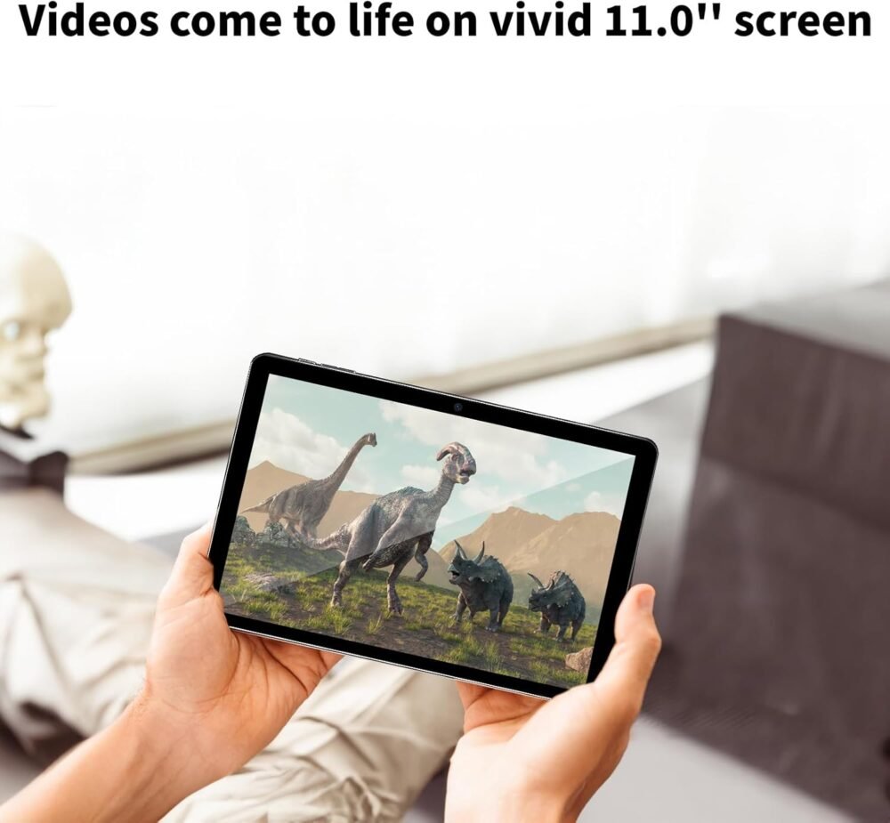 Android 14 Tablet 11inch, Support Face Unlock, 18W Fast Charging, 12GB+128GB+1TB Expand, Octa-core CPU, 8000mAh Large Battery WiFi6, BT5.0,Touchscreen Display, Widevine L1 Tableta, 2in1 Tablet PC - Image 6
