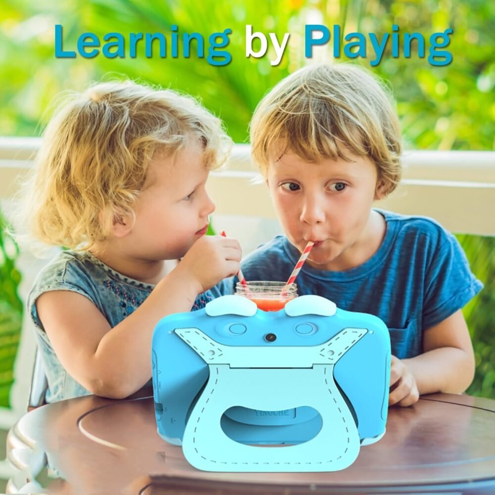 YINOCHE Kids Tablet for Kids 3-7 7'' Toddler Tablet for Toddlers Android Kids Tablets 32G Tablets for Kids WiFi Children's Tablet with Parental Control Shockproof Case Support YouTube Netflix (Blue) - Image 7