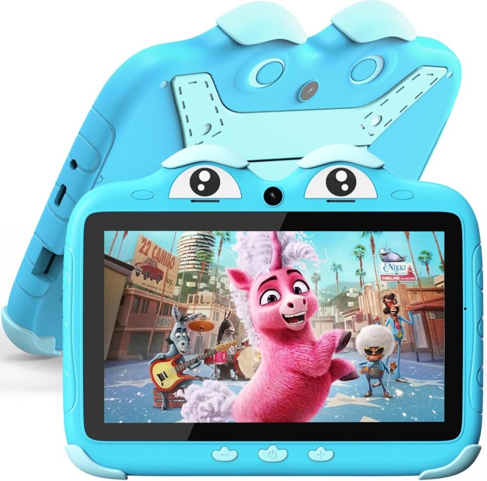 YINOCHE Kids Tablet for Kids 3-7 7'' Toddler Tablet for Toddlers Android Kids Tablets 32G Tablets for Kids WiFi Children's Tablet with Parental Control Shockproof Case Support YouTube Netflix (Blue) - Image 10