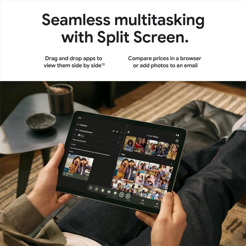 Google Pixel Tablet - Android Tablet with 11-Inch Screen and Extra-Long Battery Life - Hazel - 8 GB RAM - 128 GB - Image 10
