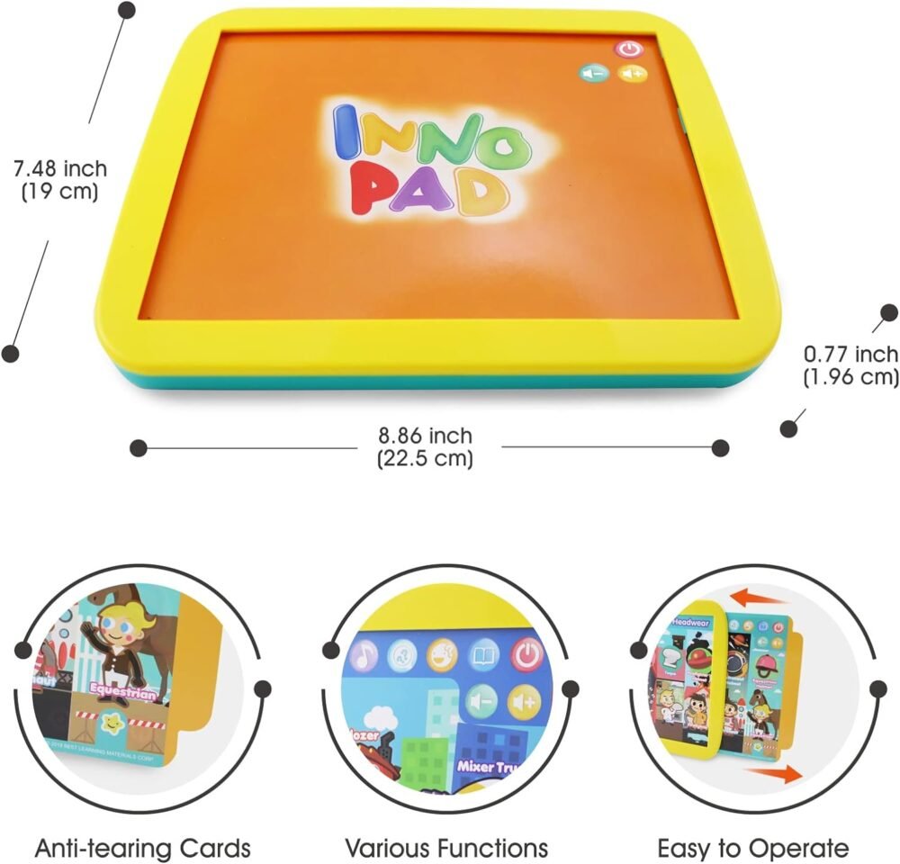BEST LEARNING INNO PAD Smart Fun Lessons - Educational Tablet Toy to Learn Alphabet, Numbers, Colors, Shapes, Animals, Transport for Toddlers Ages 2 to 5 Years Old | Educational Birthday Gift - Image 9