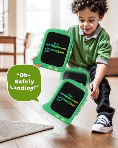 KOKODI LCD Writing Tablet Doodle Board, 3 4 5 6 Year Old Boys Toys Gifts, 8.5 Inch Drawing Pad Airplane Travel Road Trip Essentials, Dinosaur Toddler Kids Games Birthday Christmas Stocking Stuffers - Image 7