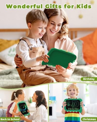 KOKODI LCD Writing Tablet Doodle Board, 3 4 5 6 Year Old Boys Toys Gifts, 8.5 Inch Drawing Pad Airplane Travel Road Trip Essentials, Dinosaur Toddler Kids Games Birthday Christmas Stocking Stuffers - Image 9