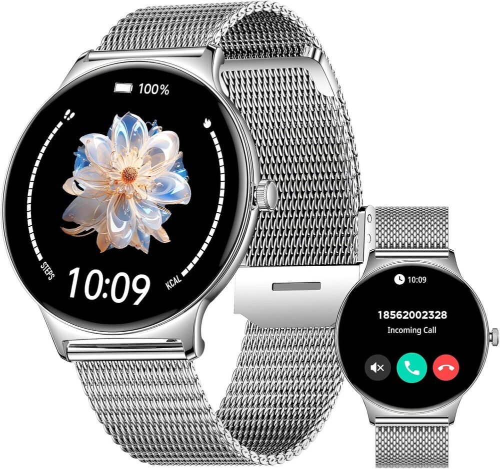 2025 Smart Watches for Women Men, 1.43" AMOLED Display Fitness Tracker with Heart Rate/SpO2/Sleep Monitor, Bluetooth Make/Answer Call, 100+ Sports Modes, IP67 Waterproof Smartwatch for Android iPhone - Image 2