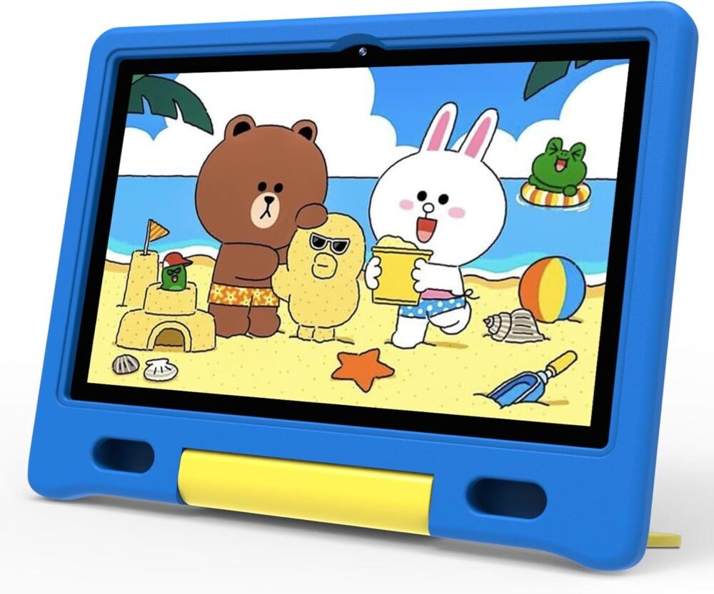 Kids Tablet, 10.1" Tablet for Kids, Children's Tablet with Case, Expandable Storage, Educational Learning, Wi-Fi 6, BT 5.0, Dual Camera, Toddler Tablet for Boys and Girls,Blue - Image 2