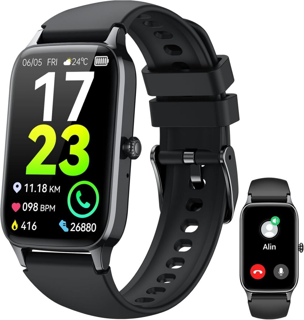 Smart Watch for Men Women(Answer/Make Call), 2025 HD Touch Fitness Activity Tracker 1.57” Smartwatch with Heart Rate/Sleep Monitor/Pedometer/113+ Sports, IP68 Waterproof Fitness Watch for Android iOS - Image 2